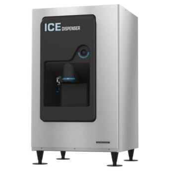 Hoshizaki DBW-200H Hotel Ice and Water Dispenser, Built-in Storage Bin 