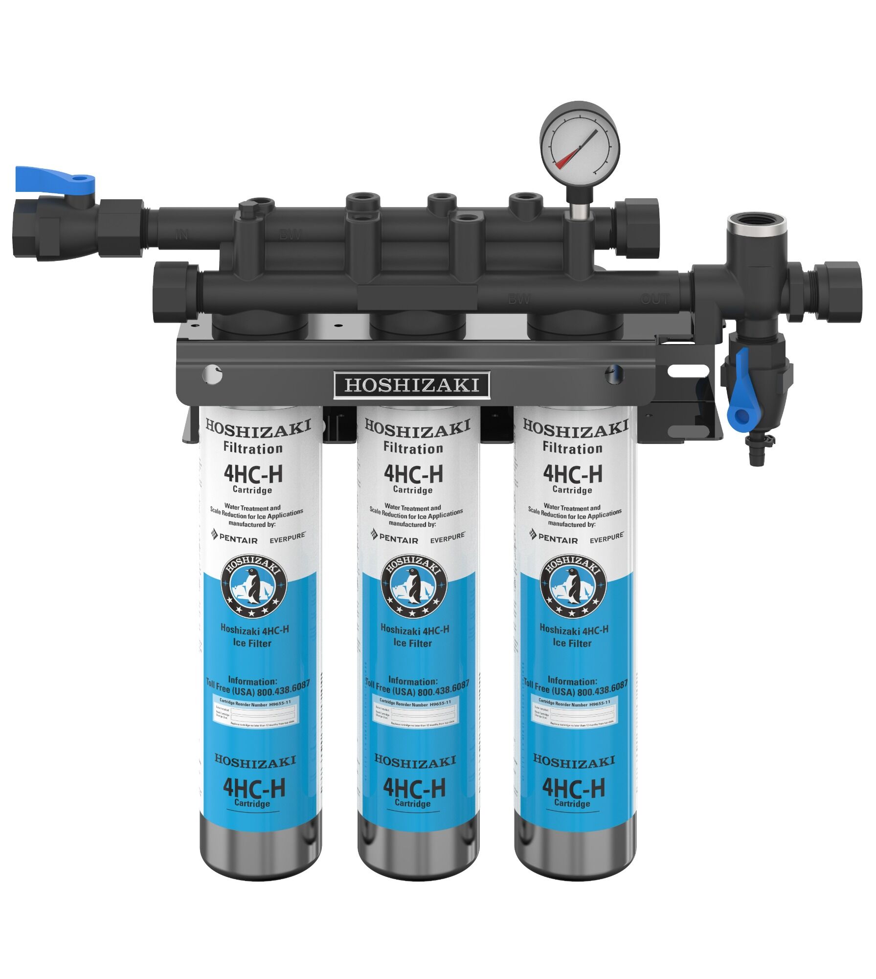 HOSHIZAKI H9320-53 4HC-H Triple Water Filter System with Manifold
