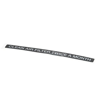 HOSHIZAKI Air Filter Label 1 426177-01