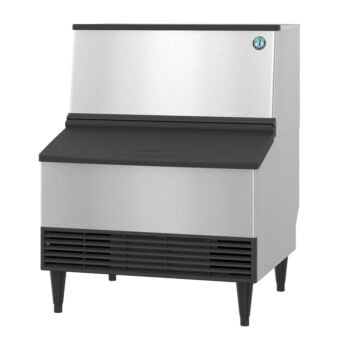 Hoshizaki KM-301BWJ, Crescent Cuber Icemaker, Water-cooled, Built in Storage Bin